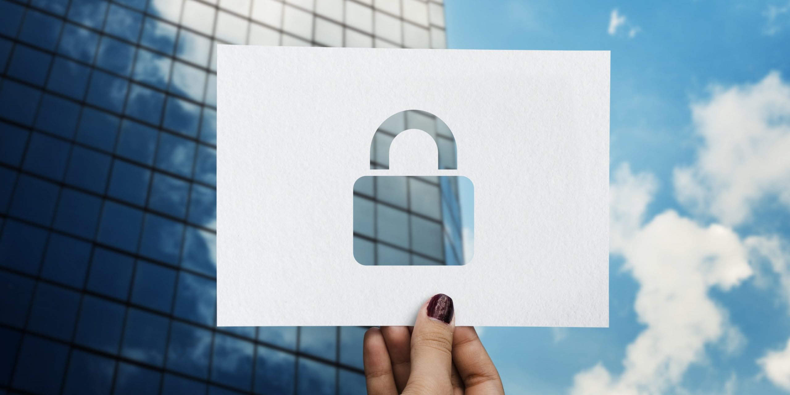 Network security system perforated paper padlock